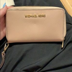 Michael Kors Pink Wristlet Wallet